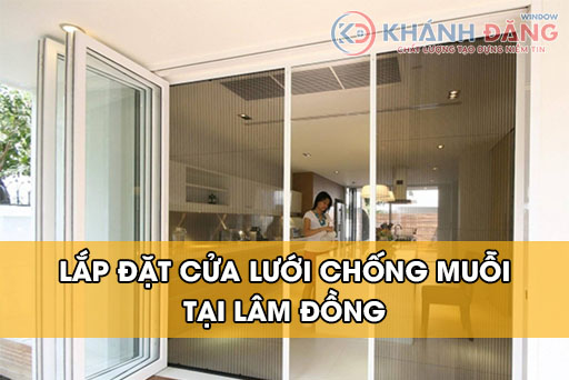 Lắp đặt cửa lưới chống muỗi tại Lâm Đồng