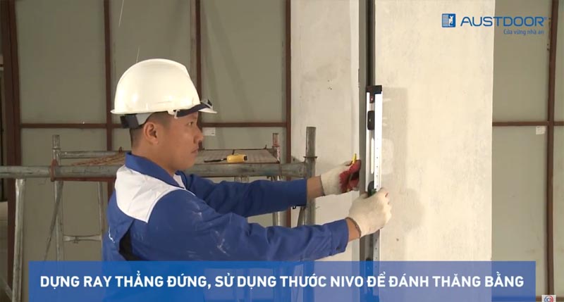 lắp đặt cửa cuốn nan nhôm Austdoor