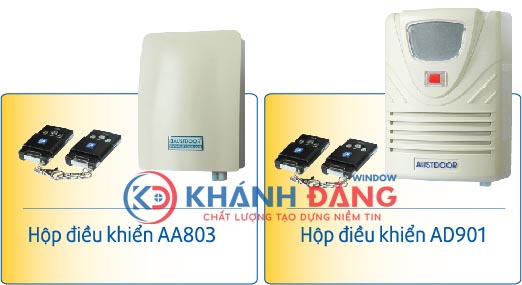 hộp điều khiển cài đặt remote cửa cuốn austdoor