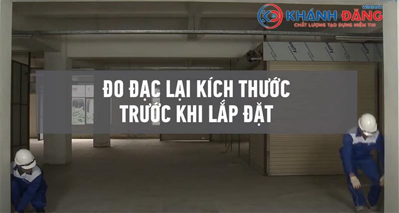 Khảo sát mặt bằng lắp đặt cửa cuốn nan nhôm Austdoor