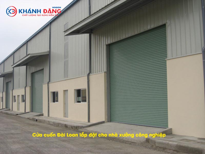 cửa cuốn giá rẻ lắp đặt cho nhà xưởng