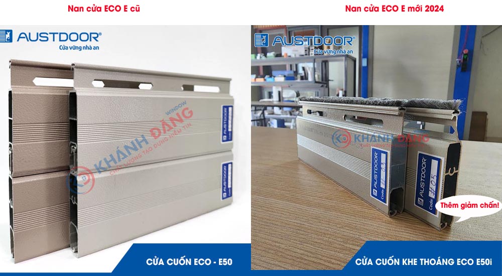 Điểm khác biệt giữa cửa cuốn ECO E với cửa cuốn ECO Ei